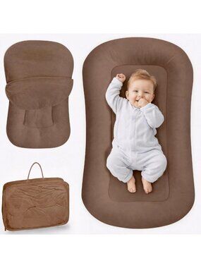 Cozy Infant Support Cushion - Breathable Cotton Tummy Time Mat for Newborns